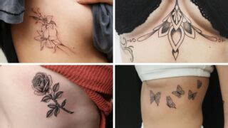 feminine underbreast tattoo|23 Under Breast Tattoo Ideas For The Bravest Women